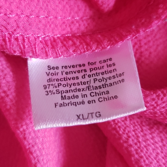 Bobeau pink petal edge swing open back short sleeve top Size XL - Picture 9 of 9